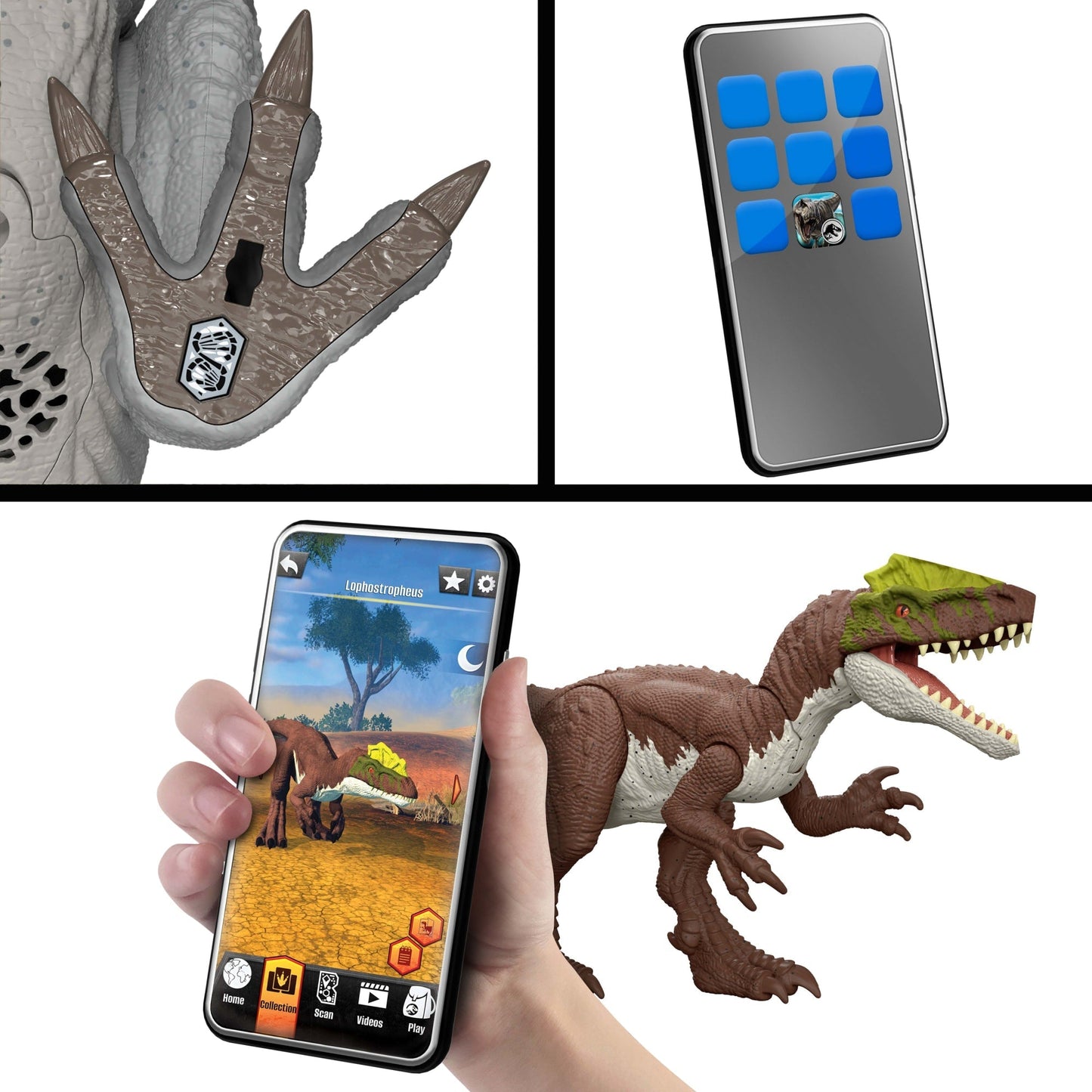 Jurassic World Dinossauro de Brinquedo Rebirth Vilão com Som