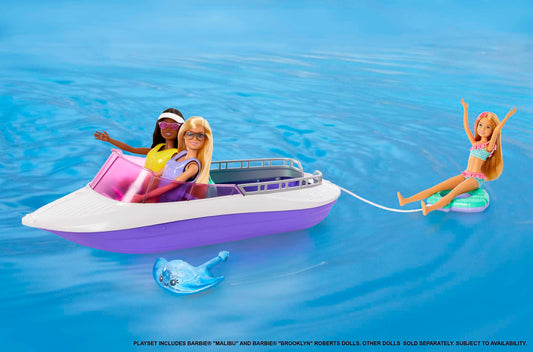 Barbie Mermaid Power ™ Coffret de Jeu Avec Poupées et Bateau